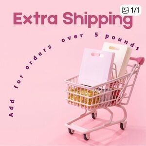 Extra Shipping for Orders Over 5 Pounds
